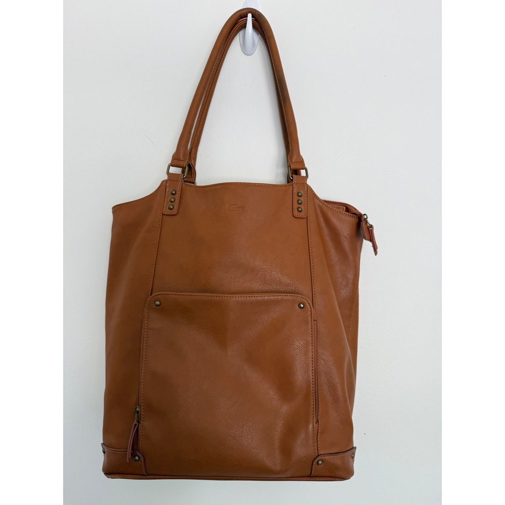 Solo Computer 17" Laptop Computer Work Bag Brown Double Shoulder Straps